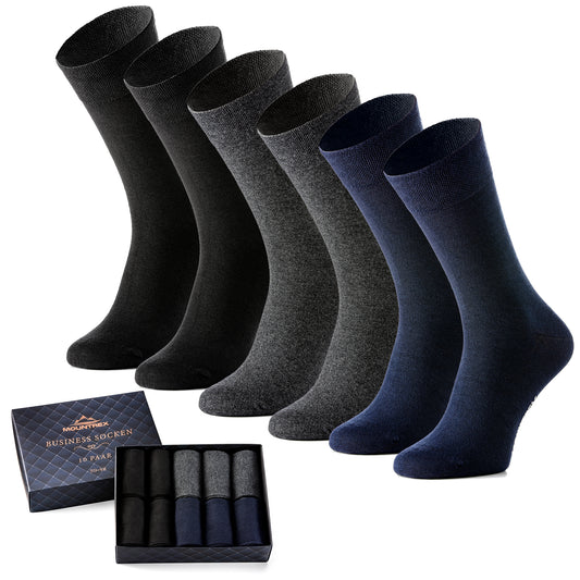 Business Socken Herren Damen (10 Paar) - 4 x Schwarz, 3 x Anthrazit, 3 x Marineblau