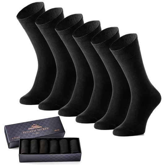 Business Socken Herren Damen (6 Paar) - Schwarz